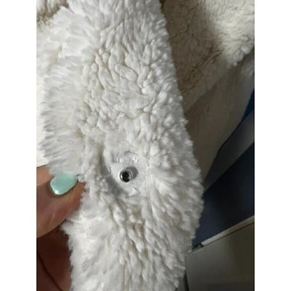 Forever 21 White FAUX FUR Vest W/ Pockets, BOHO, SHERPA, WESTERN, STAGECOACH - S - Picture 8 of 11